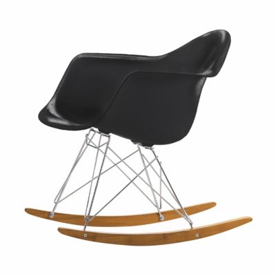 Eames Plastic Armchair RAR Stuhl mit Kufen schwarz