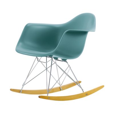 Eames Plastic Armchair RAR Stuhl mit Kufen ocean