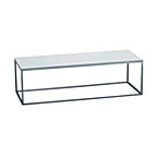 h + h furniture Less Multimedia-Bank H 17 Glas